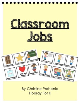 Preview of Classroom Jobs (Conscious Discipline)