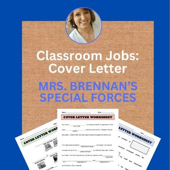 Preview of Classroom Jobs: Cover Letter