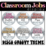 Classroom Jobs Display Groovy Disco Retro Theme