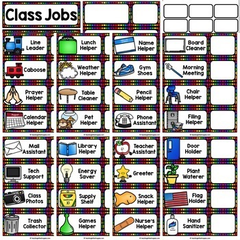 (Editable Classroom Jobs) Classroom Jobs EDITABLE Display | TpT