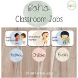 Classroom Jobs *Editable* | Boho theme