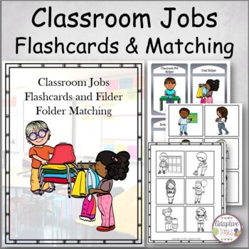 23 Classroom Jobs Flash Cards Preschool thru 4th grade Responsibility Flashca 