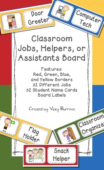 Classroom Jobs, Helpers, or Assistants by Vicky Burrows | TpT