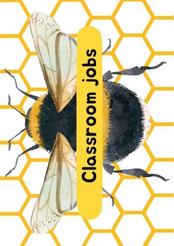 Preview of Classroom Jobs Hive Poster - Foster Responsibility and Collaboration!