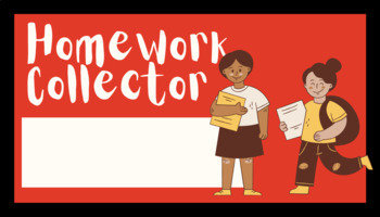 Preview of Classroom Jobs - Homework Collector
