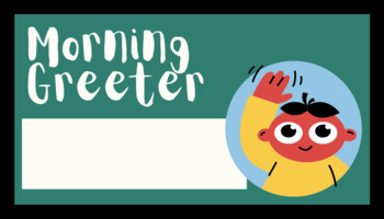 Preview of Classroom Jobs- Morning Greeter