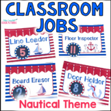 Editable Classroom Jobs | Nautical Theme Classroom Decor |