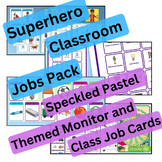 Classroom Jobs Pack|Multicoloured Stars Monitor and Class 