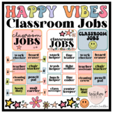 Classroom Jobs Set | RETRO HAPPY VIBES Classroom Decor