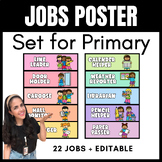Classroom Jobs Set for Primary Class! Pastel Rainbow. *Edi