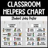 Classroom Jobs / Student Helpers Chart Display - with Job 