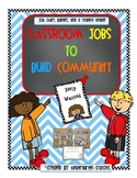 Classroom Jobs To Build Community