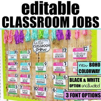 4th Grade Classroom Job Chart