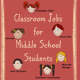 Classroom Jobs for Middle School Students