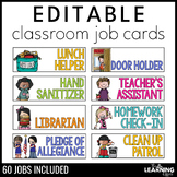 Classroom Jobs | Editable Student Job Cards for Class Display