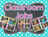 Classroom Jobs in BRIGHT Polka Dot & Chalkboard and EDITABLE Job Cards