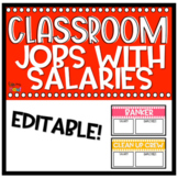 Classroom Jobs with Salaries | Classroom Economy Money