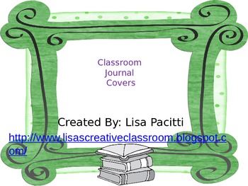 Preview of Classroom Journal Labels