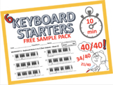 6 High Quality 10-min student marked Keyboard theory start