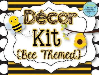 Classroom Decor Kit Bee Themed by Lindsay Jervis | TpT