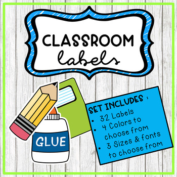 Preview of Classroom Labels