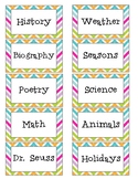 Classroom Labels