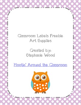Classroom Art Supply Labels (Blank Template Included) – Art with Mrs. Nguyen