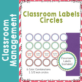 Editable Classroom Circle Labels
