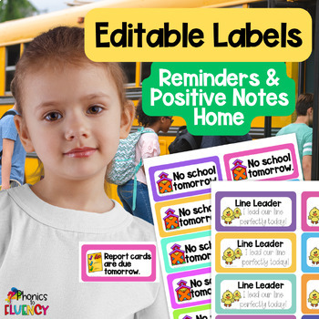 Preview of positive notes home to parents - behavior notes to send home - kindness notes