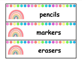 Preview of Classroom Labels Editable (Toolbox drawers, Affirmations, subjects, birthday)