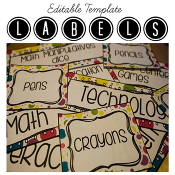 Editable Classroom Labels By The Teacher Gene TPT