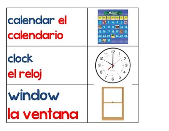 El Calendario Spanish Calendar Flash Cards By Senora Owens Tpt