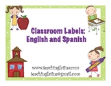 Classroom Labels-English and Spanish