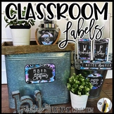 Classroom Labels | Farmhouse Flair Tie Dye Black and Paste