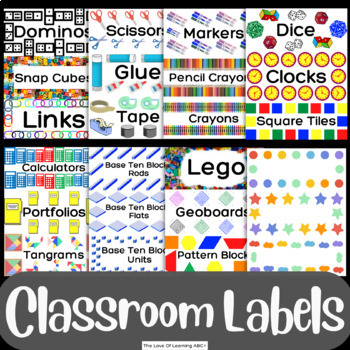 Preview of Classroom Labels For Bin Organization Editable Printable For Containers