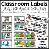 Classroom Labels for Almost Everything