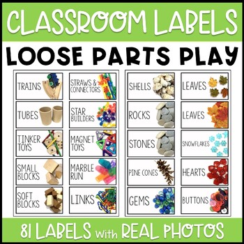 Preview of Classroom Labels | Loose Parts Play