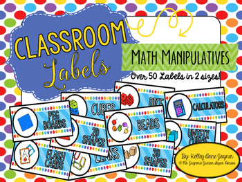 Preview of Classroom Labels: Math