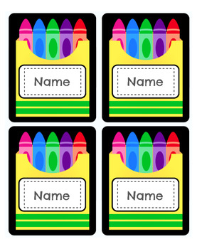 Preview of Classroom Labels - Nametags - Name Cards - Centers - Closet Names - Job Chart