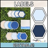 Classroom Labels | Ocean Classroom Theme| Editable