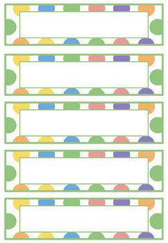 Classroom Labels Polka Dot Freebie By Pocketful Of Polka Dots TPT