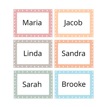 Classroom Labels, Student Name Tags, Book Bin Labels, School Labels