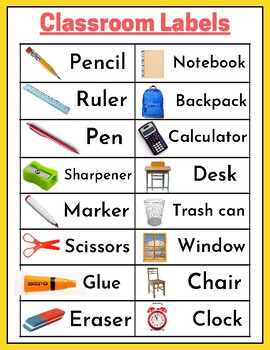 Preview of Classroom Labels :  Ward wall Card for Pre-k and kindergarten - bulletin board