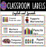 Classroom Labels for Preschool, PreK, and Kindergarten (En