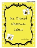 Bee Themed Classroom Labels