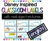 Classroom Labels - Disney Inspired 4 colors