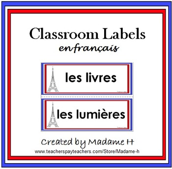 Preview of Classroom Labels in French