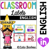 Editable Classroom Labels with Visuals { for Little Learners }