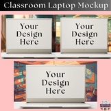 Classroom Laptop Mockup: Teacher & Student Mockup for comm