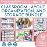 Classroom Layout Organization and Storage Bundle